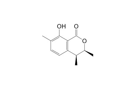 (cis)-3,4-dihydro-8-hydroxy-3,4,7-trimethyl-1H-2-benzopyran-1-one