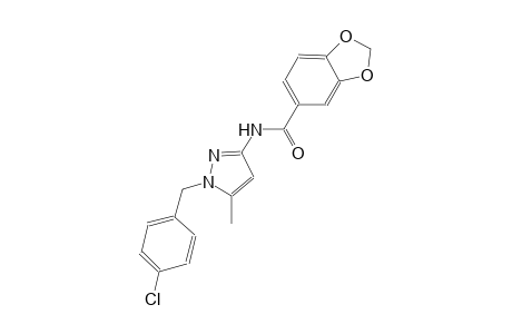 N-[1-(4-chlorobenzyl)-5-methyl-1H-pyrazol-3-yl]-1,3-benzodioxole-5-carboxamide