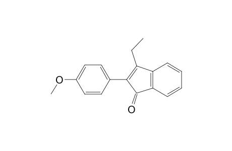1H-Inden-1-one, 3-ethyl-2-(4-methoxyphenyl)-