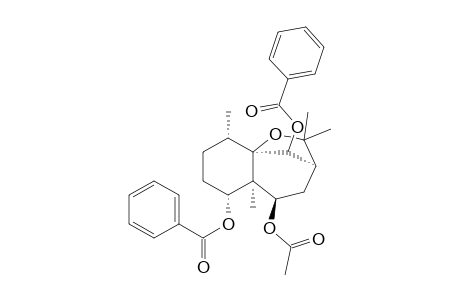 [3R-(3.alpha.,5.beta.,5a.alpha.,6.alpha.,9.alpha.,9a.alpha.,10R*)]-octahydro2,2,5a,9-tetramethyl-2H-3,9a-methano-1-benzoxepin-5,6,10-triol 5-acetate 6,10-dibenzoate