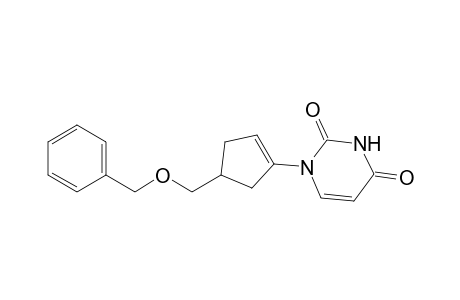 (+-)-1-(4-Benzyloxymethyl-cyclopent-1-enyl)-1H-pyrimidin-2,4-dione