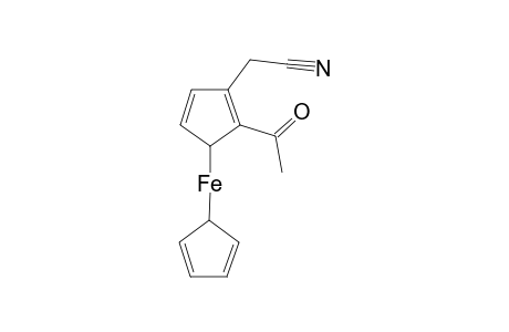 2-(Cyanomethyl)-1-acetylferrocene