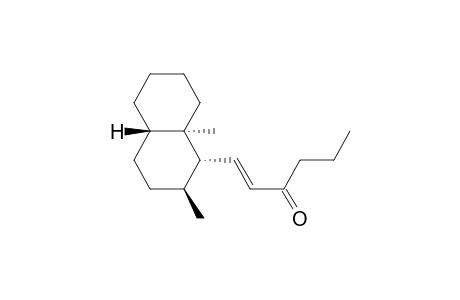 1-Hexen-3-one, 1-(decahydro-2,8a-dimethyl-1-naphthalenyl)-, [1.alpha.(E),2.beta.,4a.beta.,8a.alpha.]-(.+-.)-
