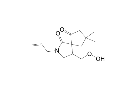 2-Allyl-8,8-dimethyl-4-hydroperoxymethyl-2-azaspiro[4.4]nonane-1,6-dione