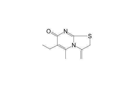 Thiazolo[3,2-a]pyrimidin-7(7H)-one, 2,3-dihydro-6-ethyl-5-methyl-3-methylene-