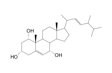 (22E)-Methylcholesta-5,22-diene-1,3,7-triol