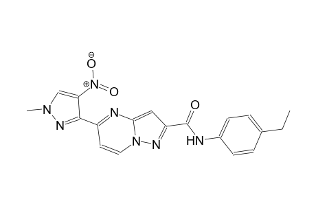 N-(4-ethylphenyl)-5-(1-methyl-4-nitro-1H-pyrazol-3-yl)pyrazolo[1,5-a]pyrimidine-2-carboxamide