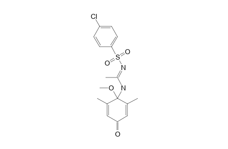 N-(4-CHLOROPHENYLSULFONYL)-N'-(1-METHOXY-2,6-DIMETHYL-4-OXO-2,5-CYClOHEXADIENYL)-ACETAMIDINE