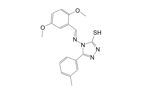 4-{[(E)-(2,5-dimethoxyphenyl)methylidene]amino}-5-(3-methylphenyl)-4H-1,2,4-triazole-3-thiol