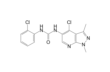 1-(4-chloro-1,3-dimethyl-1H-pyrazolo[3,4-b]pyridin-5-yl)-3-(o-chlorophenyl)urea