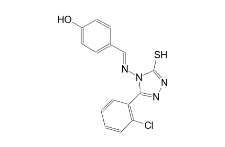 4-((E)-{[3-(2-chlorophenyl)-5-sulfanyl-4H-1,2,4-triazol-4-yl]imino}methyl)phenol