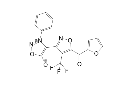 3-(Phenyl)-4-(4'-trifluoromethyl-5'-furylcarbonyloxazol-3'-yl)sydnone