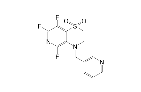 2H-pyrido[4,3-b][1,4]thiazine, 5,7,8-trifluoro-3,4-dihydro-4-(3-pyridinylmethyl)-, 1,1-dioxide