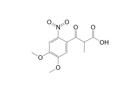 2-(4',5'-Dimethoxy-2'-nitrobenzoyl)propionic Acid