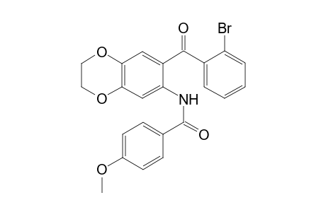 N-{7-[(2-bromophenyl)carbonyl]-2,3-dihydro-1,4-benzodioxin-6-yl}-4-methoxybenzamide