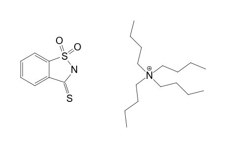 TETRABUTYL-AMMONIUM-(1,2-BENZISOTHIAZOL-3-(2H)-THIONE-1,1-DIOXIDE);NBU(4)(TSAC)