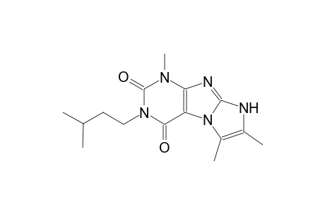 1H-imidazo[2,1-f]purine-2,4(3H,8H)-dione, 1,6,7-trimethyl-3-(3-methylbutyl)-
