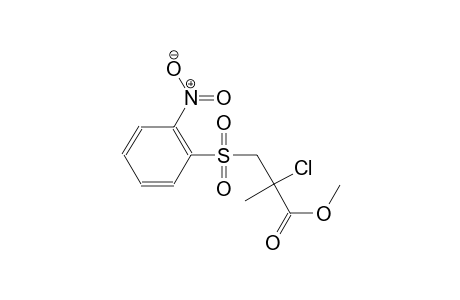propanoic acid, 2-chloro-2-methyl-3-[(2-nitrophenyl)sulfonyl]-, methyl ester