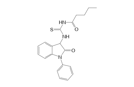 N-{[(2,3-Dihydro-2-oxo-1-phenyl-1H-indol-3-yl)amino]thioxomethyl}pentanamide