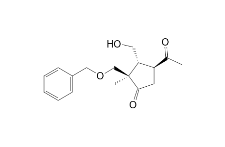 (2R,3R,4S)-2-Benzyloxymethyl-3-(hydroxymethyl)-4-acetyl-2-methylcyclopentanone