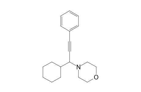 N-(1-Cyclohexyl-3-phenylprop-2-yn-1-yl)morpholine
