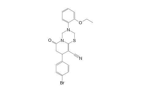 2H,6H-pyrido[2,1-b][1,3,5]thiadiazine-9-carbonitrile, 8-(4-bromophenyl)-3-(2-ethoxyphenyl)-3,4,7,8-tetrahydro-6-oxo-