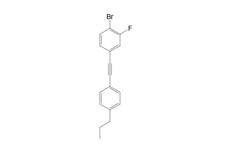 1-Bromo-2-fluoro-4-[(4-propylphenyl)ethynyl]benzene