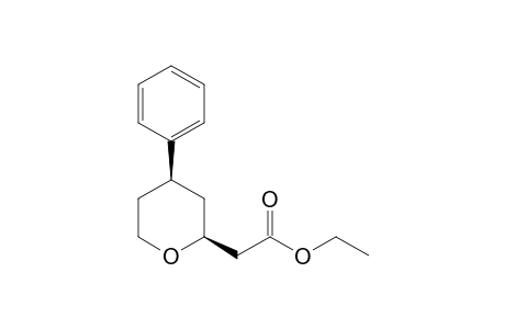 2-[(2S,4R)-4-phenyltetrahydropyran-2-yl]acetic acid ethyl ester