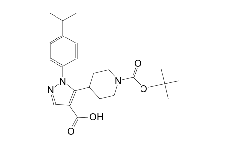 1-piperidinecarboxylic acid, 4-[4-carboxy-1-[4-(1-methylethyl)phenyl]-1H-pyrazol-5-yl]-, 1,1-dimethylethyl ester