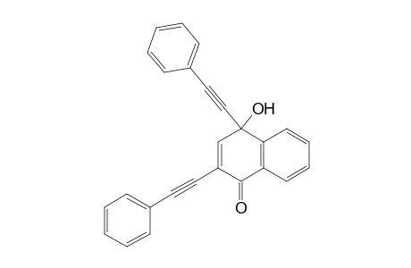 1(4H)-Naphthalenone, 4-hydroxy-2,4-bis(phenylethynyl)-