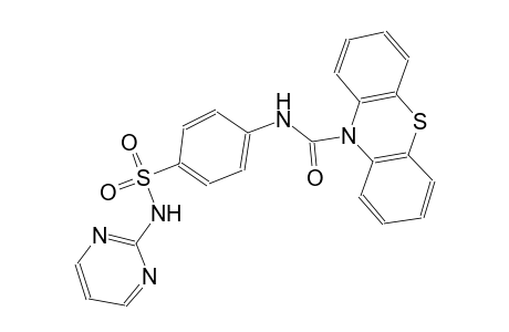 10H-phenothiazine-10-carboxamide, N-[4-[(2-pyrimidinylamino)sulfonyl]phenyl]-