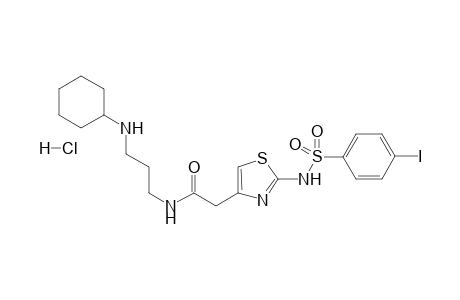 N-[3-(Cyclohexylamino)propyl]-2-[[(4-iodophenyl)sulfonyl]amino]-1,3-thiazol-4-yl-acetamide hydrochloride