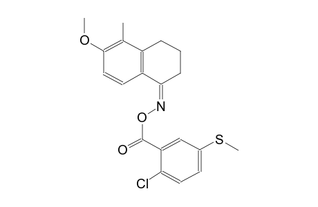 1(2H)-naphthalenone, 3,4-dihydro-6-methoxy-5-methyl-, O-[2-chloro-5-(methylthio)benzoyl]oxime, (1Z)-