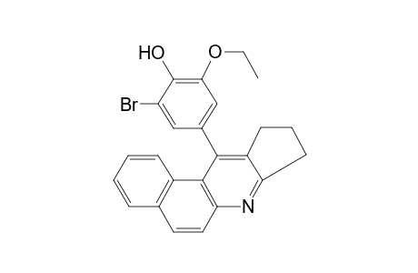 2-Bromo-4-(9,10-dihydro-8H-benzo[f]cyclopenta[b]quinolin-11-yl)-6-ethoxy-phenol