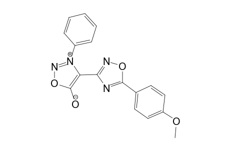 3-Phenyl-4-[5-(p-methoxyphenyl)-.delta.(2)-1,2,4-oxadiazol-3-yl]sydnone