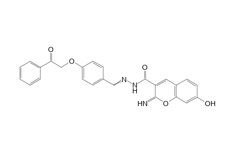 7-Hydroxy-2-imino-N'-(4-(2-oxo-2-phenylethoxy)benzylidene)-2H-chromene-3-carbohydrazide