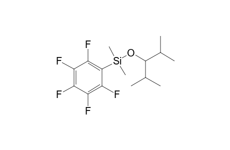 2,4-Dimethylpentan-3-ol, dimethylpentafluorophenylsilyl ether