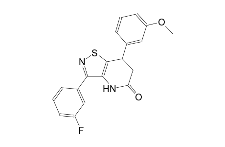 isothiazolo[4,5-b]pyridin-5(4H)-one, 3-(3-fluorophenyl)-6,7-dihydro-7-(3-methoxyphenyl)-