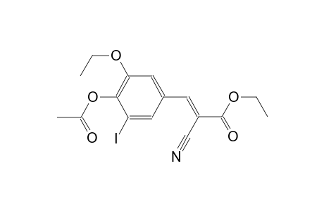 ethyl (2E)-3-[4-(acetyloxy)-3-ethoxy-5-iodophenyl]-2-cyano-2-propenoate