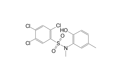 benzenesulfonamide, 2,4,5-trichloro-N-(2-hydroxy-5-methylphenyl)-N-methyl-
