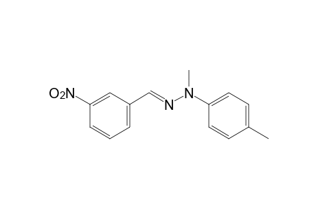 m-nitrobenzaldehyde, methyl p-tolyl hydrazone