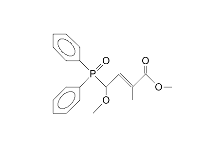 (E)-4-Diphenylphosphinoyl-4-methoxy-2-methyl-but-2-enoic acid, methyl ester