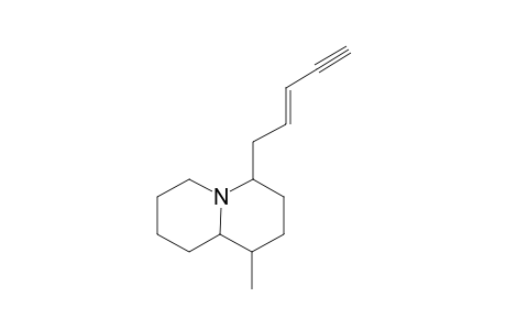 1-Methyl-4-(pent-2'-en-4'-yn-1'-yl)quinolizidine