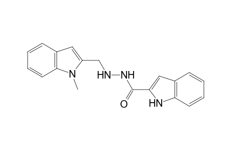 indole-2-carboxylic acid, 2-[(1-methylindol-2-yl)methyl]hydrazide
