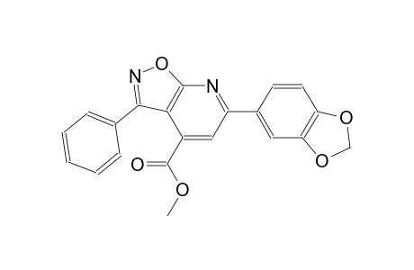 isoxazolo[5,4-b]pyridine-4-carboxylic acid, 6-(1,3-benzodioxol-5-yl)-3-phenyl-, methyl ester