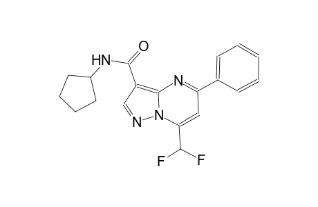 N-cyclopentyl-7-(difluoromethyl)-5-phenylpyrazolo[1,5-a]pyrimidine-3-carboxamide