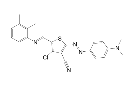 (4-chloro-2-((E)-(4- (dimethylamino)phenyl)diazenyl)-5-((E)-((2,3-dimethylphenyl) imino)methyl)thiophene-3-carbonitrile)