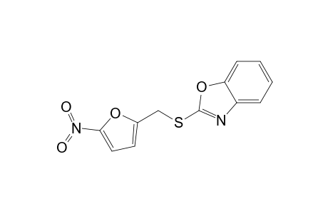 2-[(5-nitro-2-furanyl)methylthio]-1,3-benzoxazole