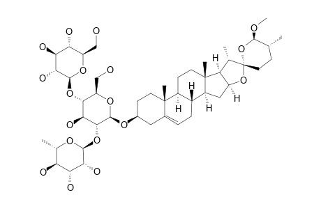 (25R,26R)-26-METHOXYSPIROST-5-EN-3-BETA-OL-3-O-[O-ALPHA-L-RHAMNOPYRANOSYL-(1->2)-O-[BETA-D-GLUCOPYRANOSYL-(1->4)]-BETA-D-GLUCOPYRANOSIDE]