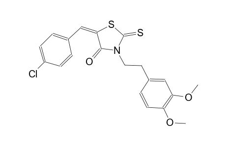 4-thiazolidinone, 5-[(4-chlorophenyl)methylene]-3-[2-(3,4-dimethoxyphenyl)ethyl]-2-thioxo-, (5E)-